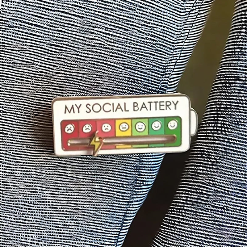 Mood Battery Brooch