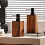 Walnut Aura Lotion & Soap Dispenser