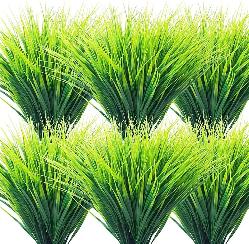 Artificial Wheat Grass Plant Made of Plastic – Decorative Grass for Garden, Home and Outdoor Area