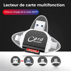 Universal 4-in-1 Sd Tf Card Reader
