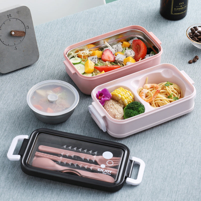 Portable Three Stackable Lunchbox