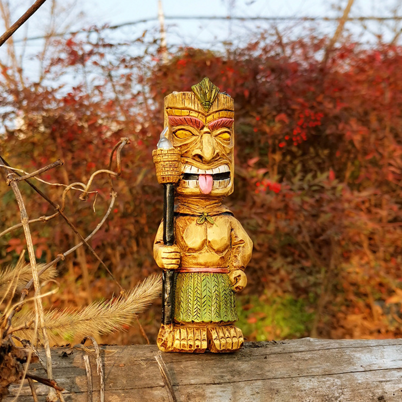 Solar-powered outdoor decoration