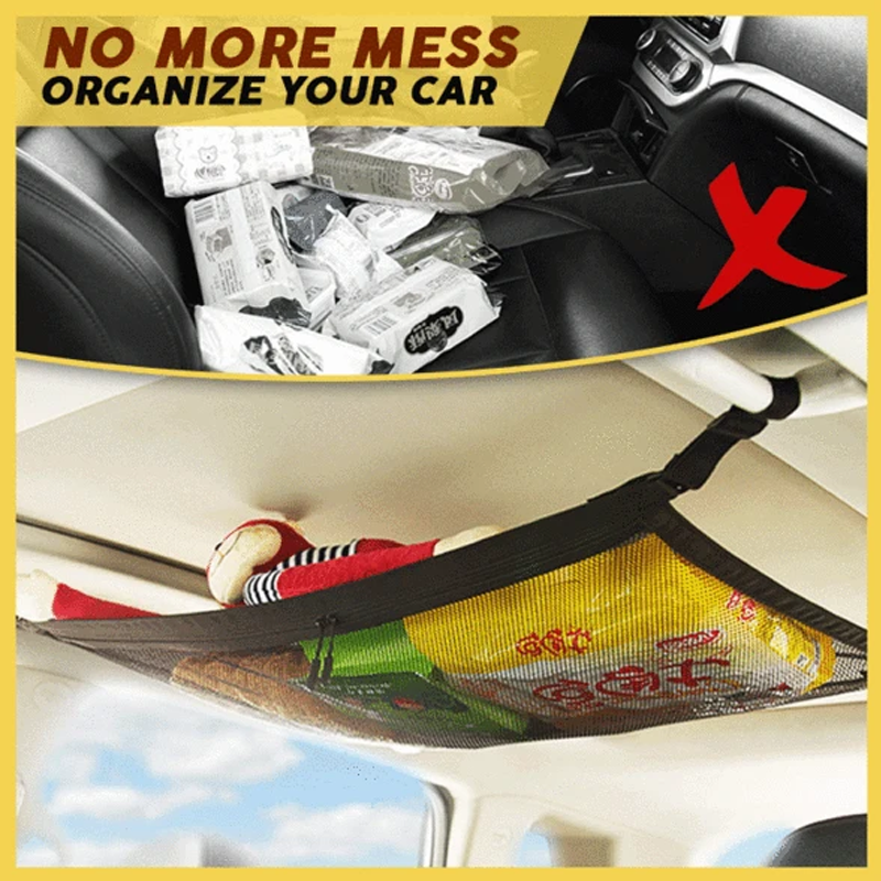 Car blanket storage net