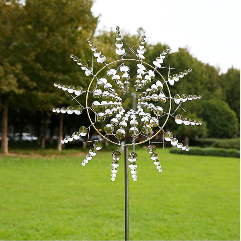 Modern wind-powered garden decoration