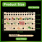 Wood Plant Ruler – Multifunctional Seed Measuring Tool for Garden