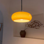 Hailie | Pendant Light Orange/White 28 cm Glass