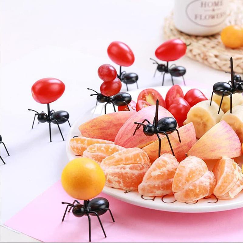 Busy Ants Move Fruit Fork