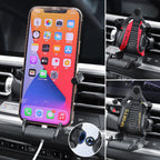 Phone holder racing seat with seatbelt
