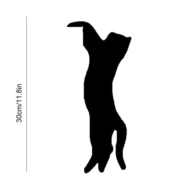 Black Cat Door Corner Sign Decoration