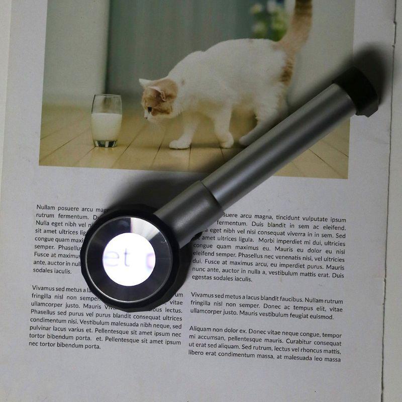 10X Magnifying Glass with Scale and LED Light