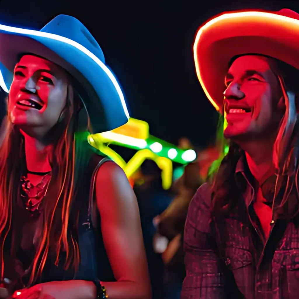 GlowHat LED Light-Up Party Hat | Glow in the Dark with Multiple Flashing Modes