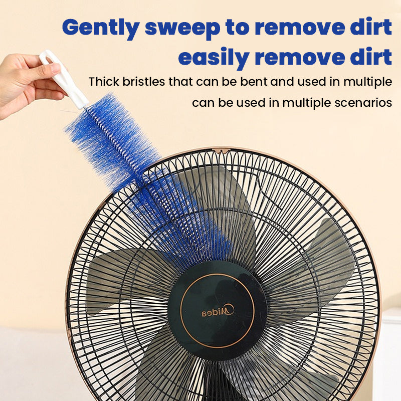 Double-Sided Fan Cleaning Brush with High-Density Bristles