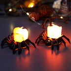 ️Halloween Spider Tealights Spooky Electric Flickering Artificial Candles
