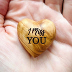 Small Pocket Hug Wooden Heart Token