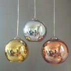 Modern creative 3D colorful firework glass 1-light dome pendant lamp