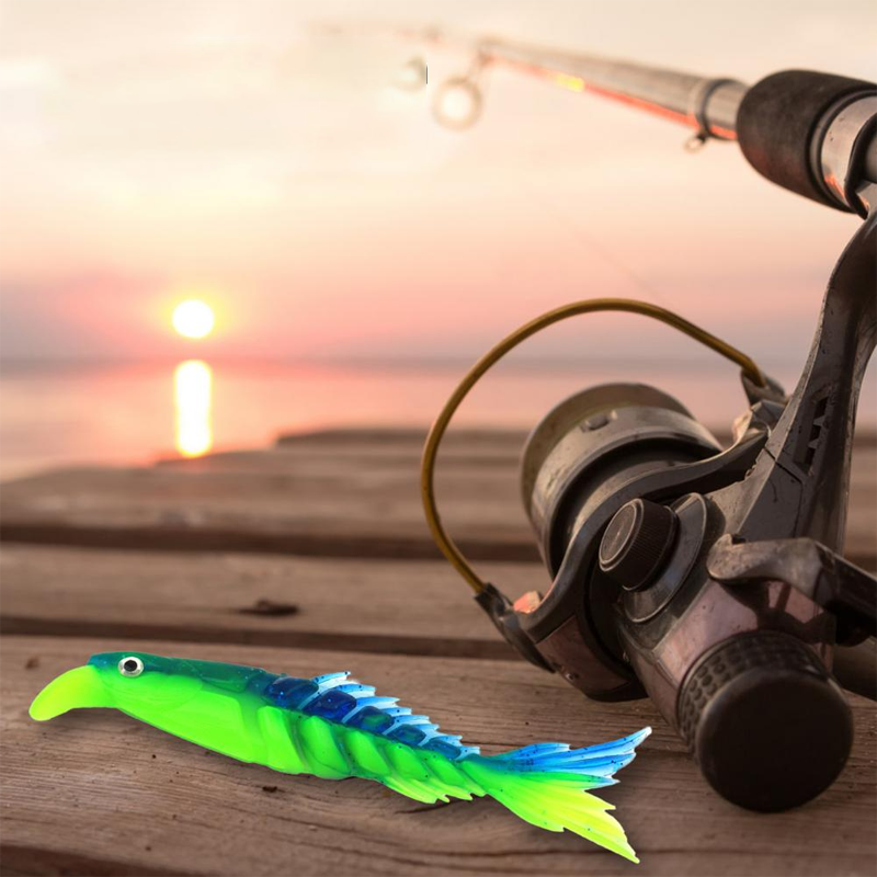 Rubber fish with multiple segments