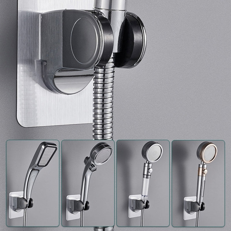 Self-adhesive shower head holder