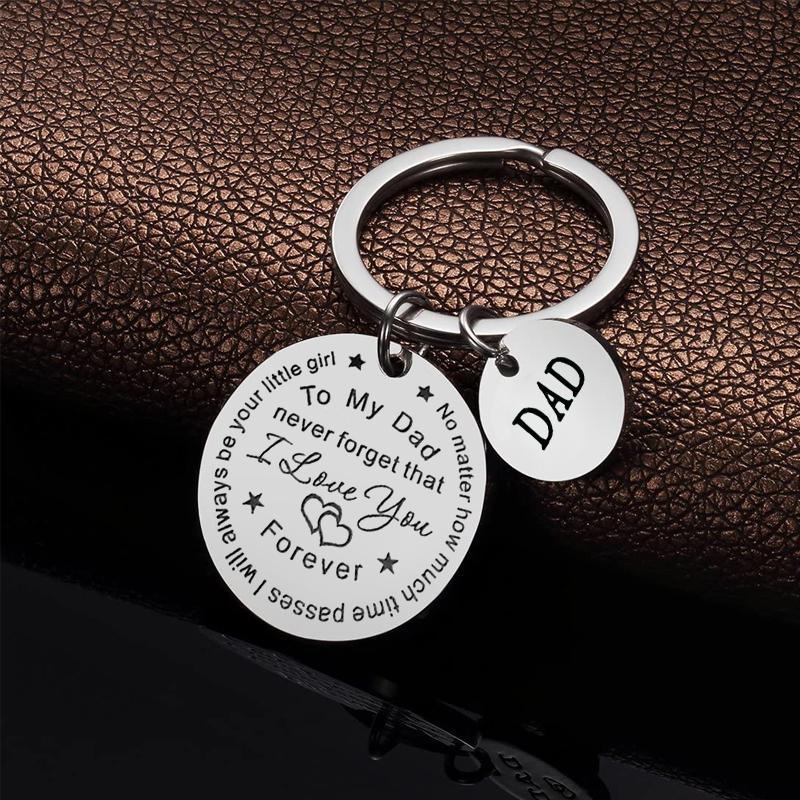 To my Dad/Mom keychain (Dad/Mom pendant)