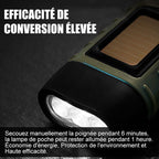 Rechargeable emergency flashlight for outdoor use