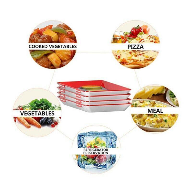 Stackable Vacuum Food Preservation Trays