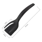 2-in-1 Tongs Handle and Elasticity Spatula