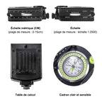 Military multifunctional navigation compass