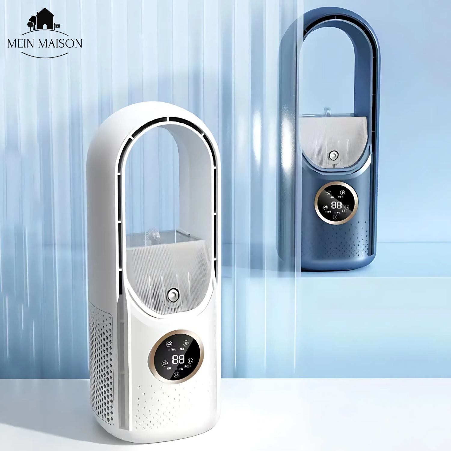 BrisaFlow Table Air Cooler | 3-in-1 Cooling & Humidification | Bladeless Design | USB & Timer