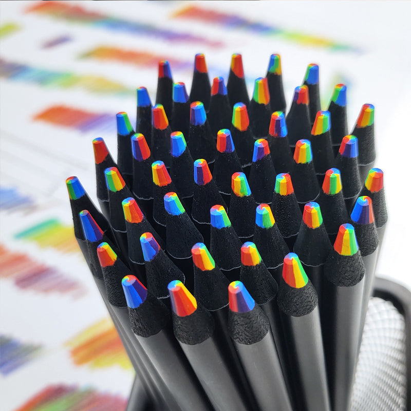 Fun Rainbow Gradient Colored Pencil