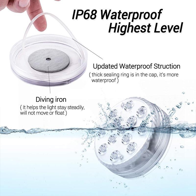 Remote control waterproof magnetic suction LED lamp