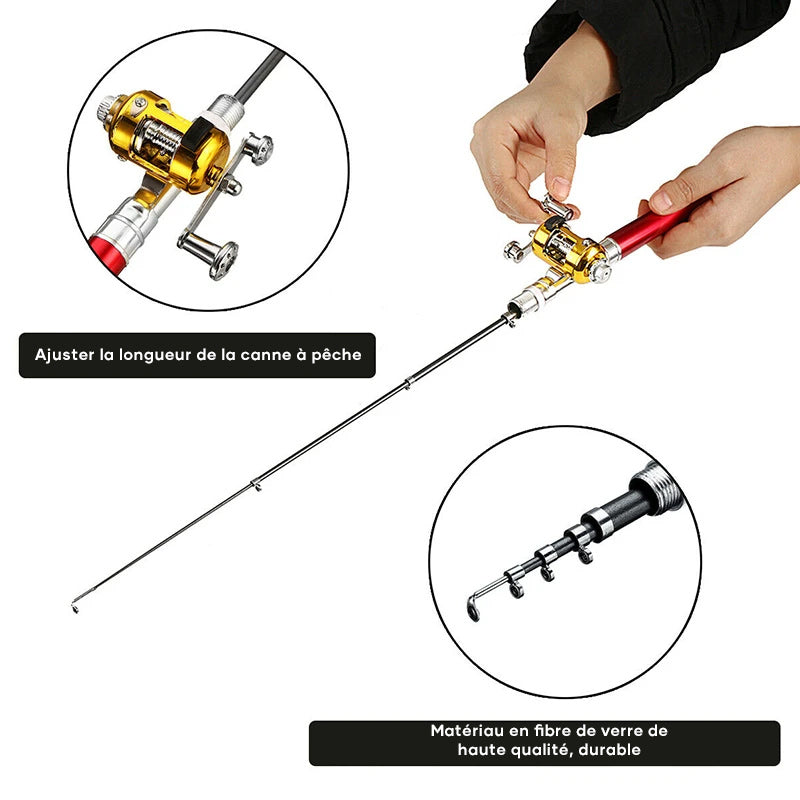 Pocket fishing rod