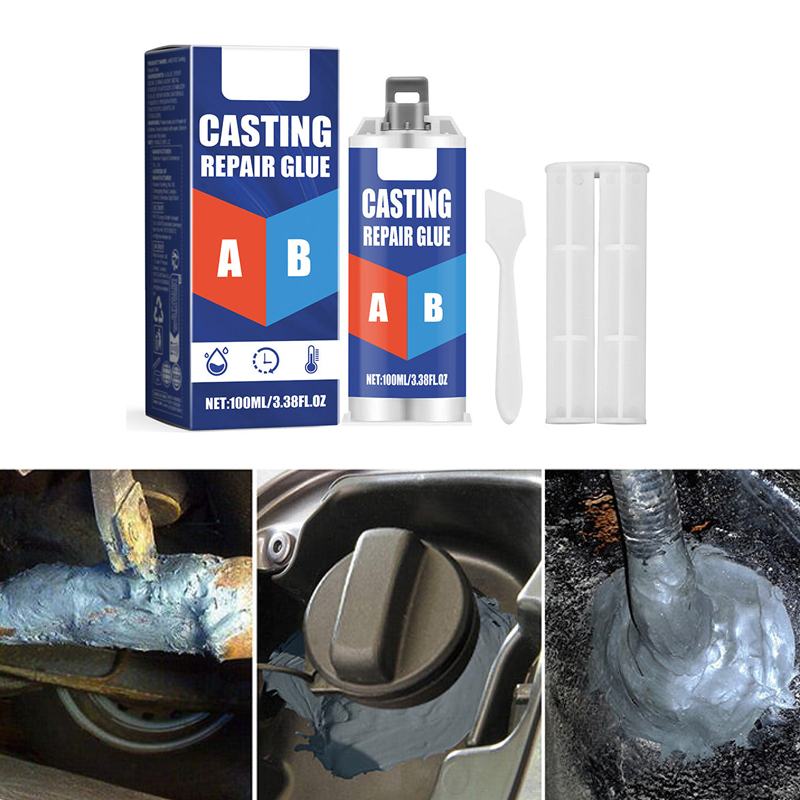 High temperature resistant metal casting repair adhesive