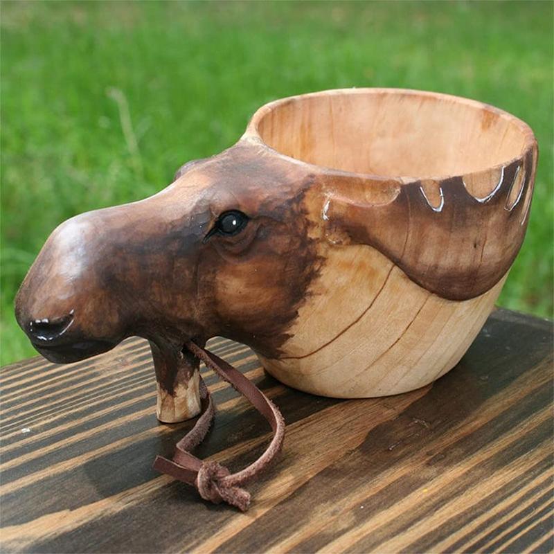 Animal Outdoor Wooden Cup
