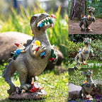 Dinosaur, the dwarf eats Ornament