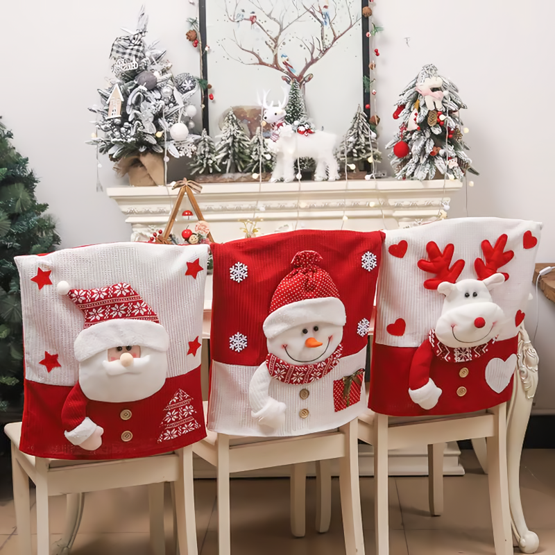 Cute Christmas themed chair covers
