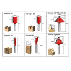 Shank Woodworking Tools Set