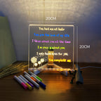 LED-Whiteboard with Colors
