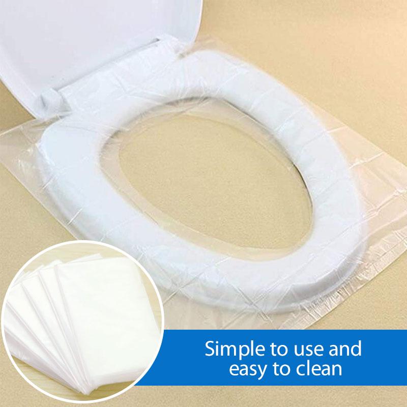 50 PCS Transparent Disposable Toilet Pads