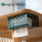 Wall-mounted hollow tissue box