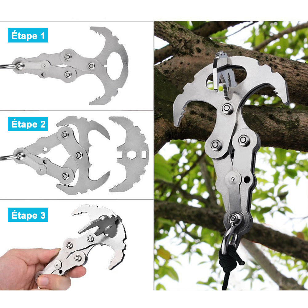 Ciaovie Collapsible Gravity Hook Made of Stainless Steel