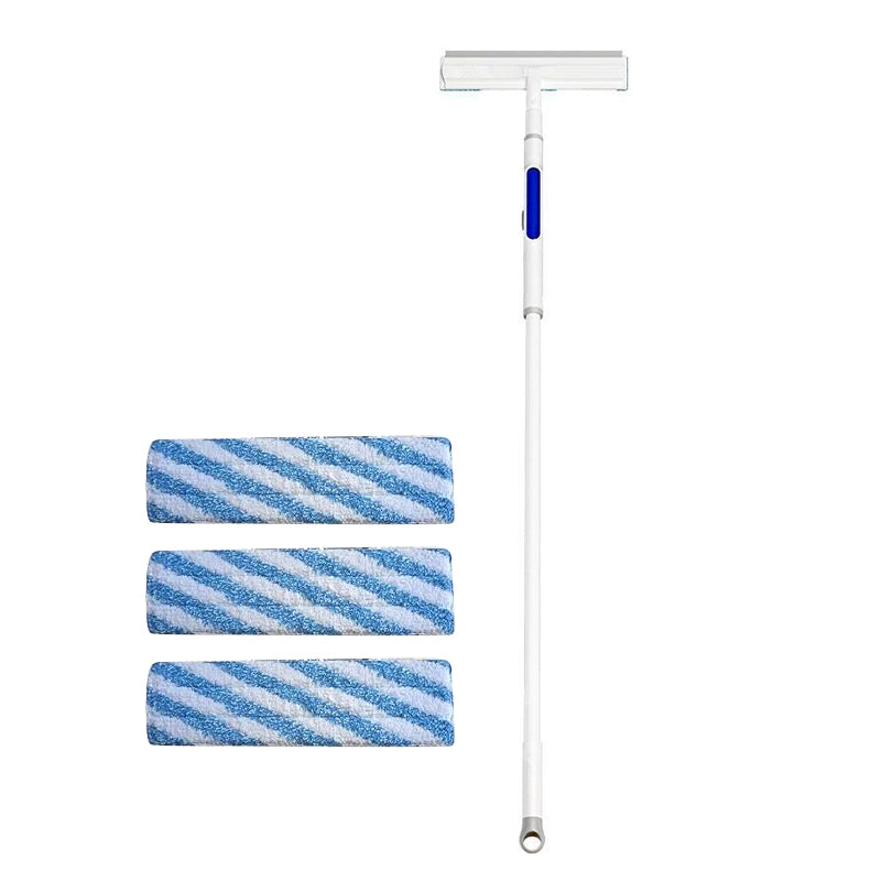 Window cleaning squeegee with spray function