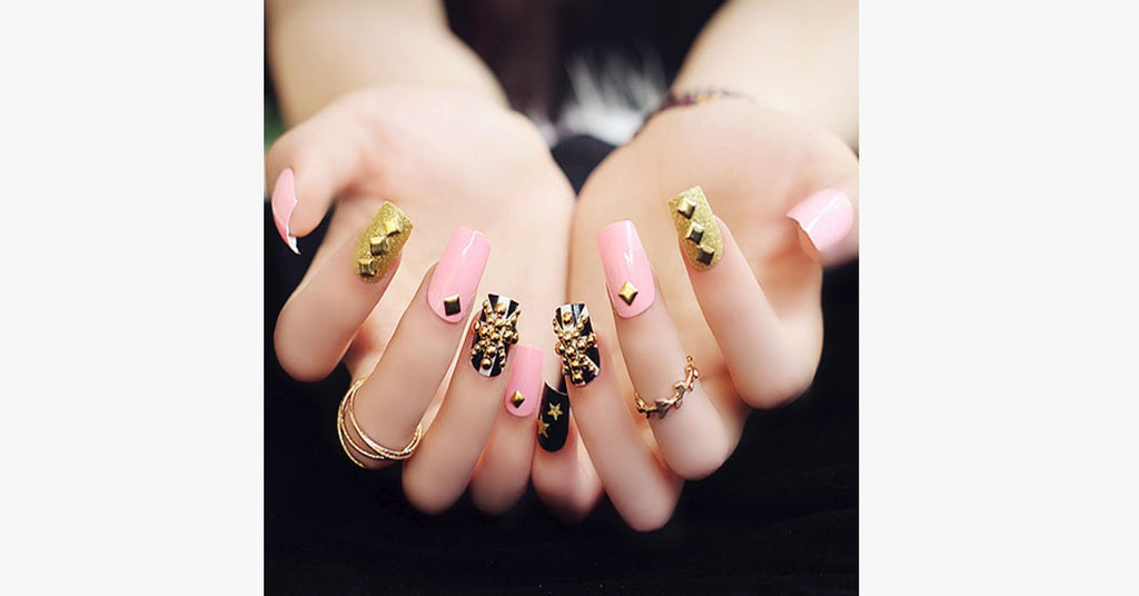 Acrylic Nails with Rivets