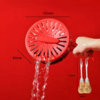 Foldable Quick-Drain Basket with Rotating Lid