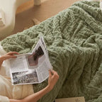 Thick Lambswool Winter Fleece Blanket - LuxyCozy