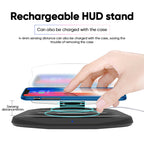 HUD navigation projector with wireless charging function