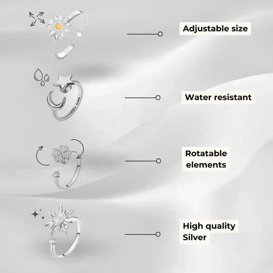 CalmRing Nua - Stylish Ring for Stress and Anxiety