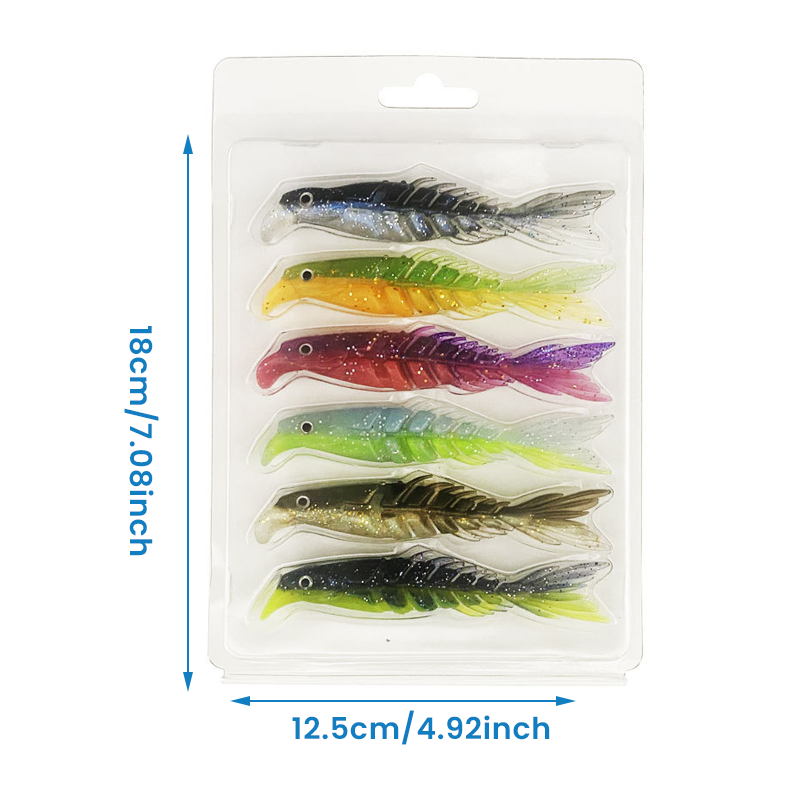 Rubber fish with multiple segments