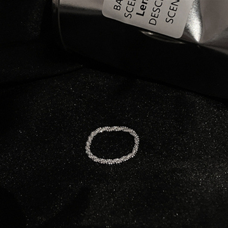 Simple thin glitter ring