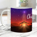 Vintage Christmas Nativity Scene Mug