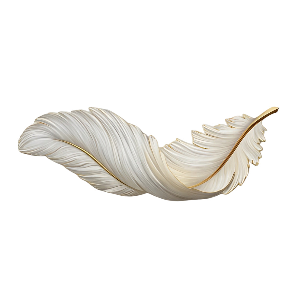 Modern Wall LED Lighting with Feathers and USB Power