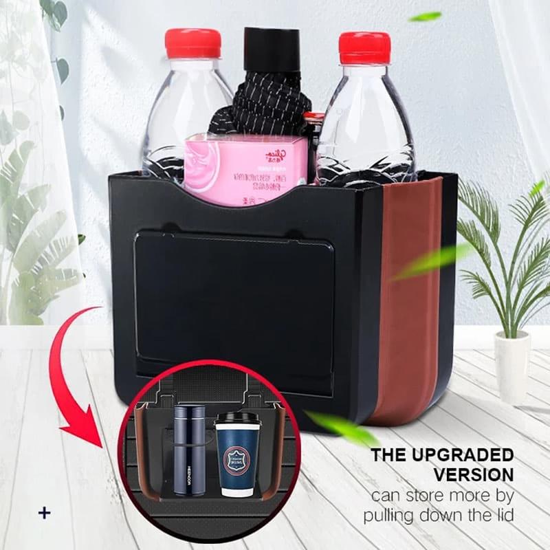 Auto-hanging foldable container